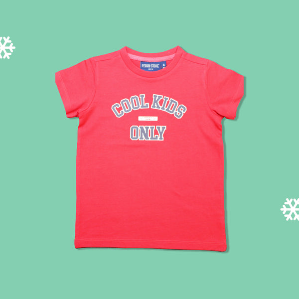Short sleeve Boys T-shirt with cool kids print