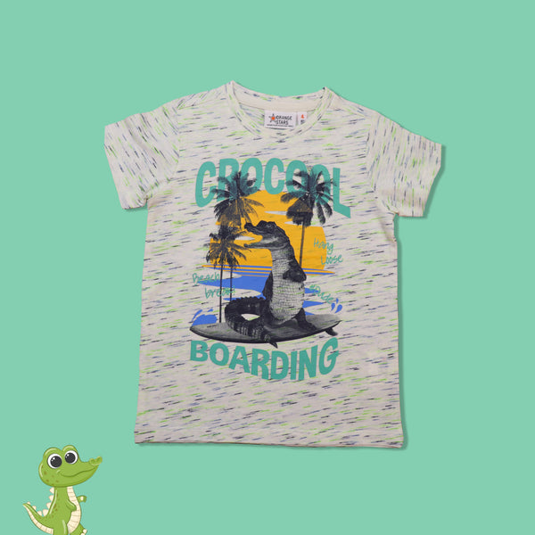 Short sleeve Boys T-shirt with chest print