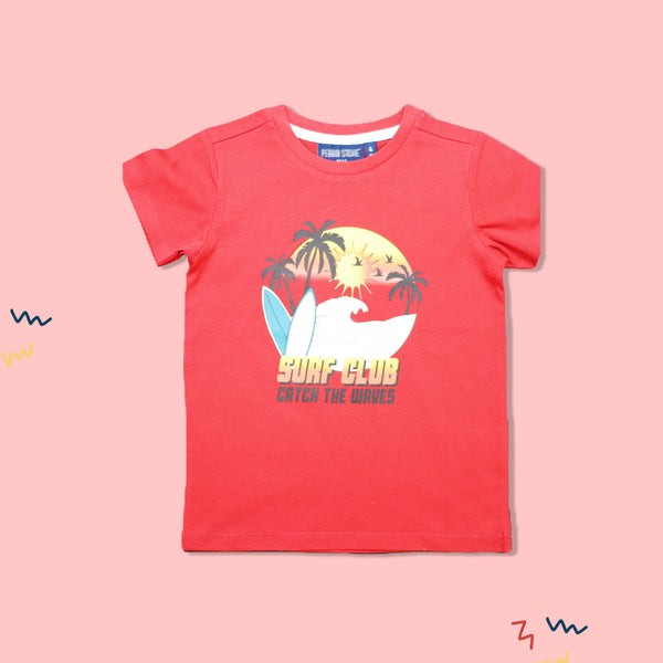 Short sleeve Boys T-shirt with chest print