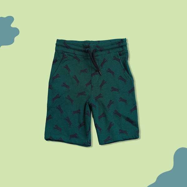 Cheetah Green Shorts