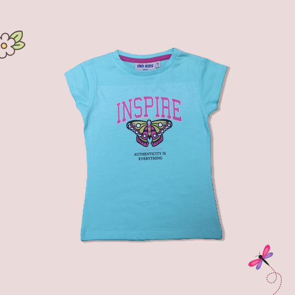 Girls chest printed T-Shirt