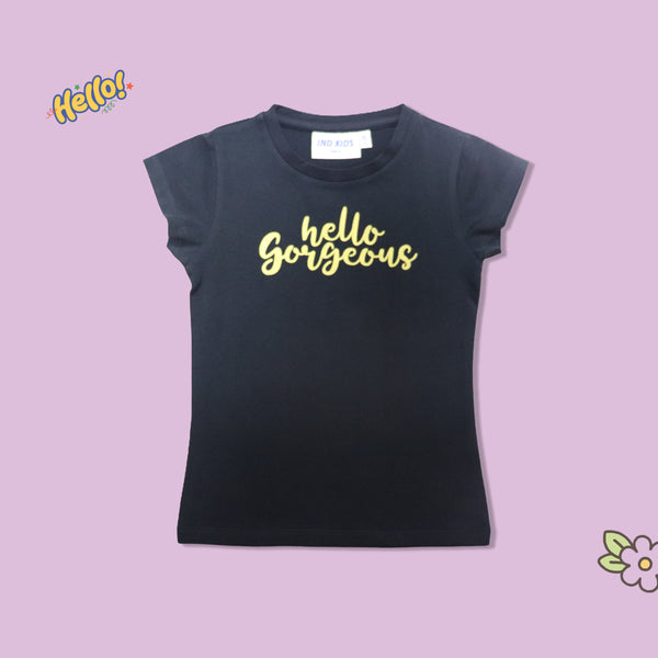 Girls chest printed T-Shirt